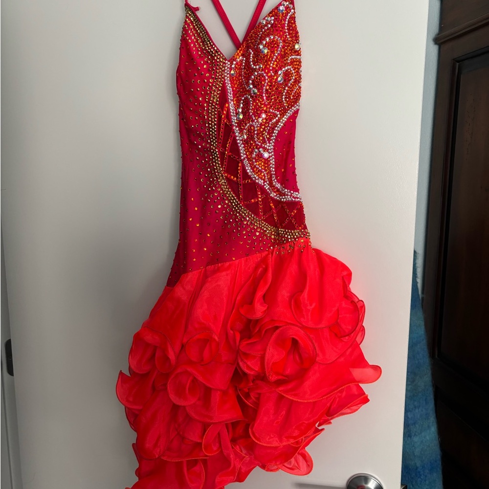 Latin Rhythm Competition Dress - Picture 2 of 10